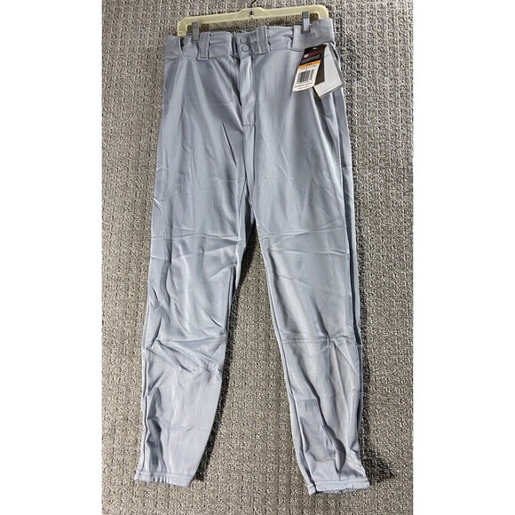 Wilson Wild dri Baseball Pants Mens Medium Gray Silver Elastic Cuff NWT - Picture 1 of 8